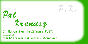 pal krenusz business card